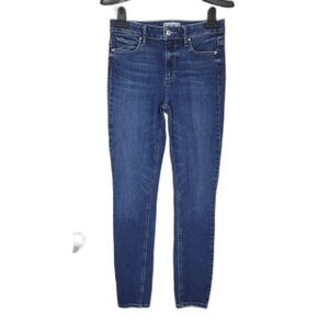 Paige Hoxton Ankle Dark Wash Skinny Jeans